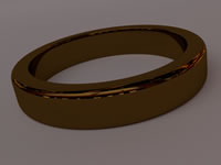 Gold Wedding Ring Model