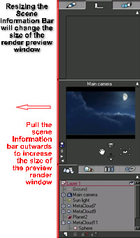 Enlarging the preview window