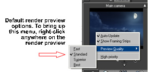 Render Preview Options