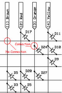 Colecovision Controller Numberpad connections