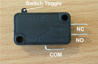 Arcade Microswitch Close Up